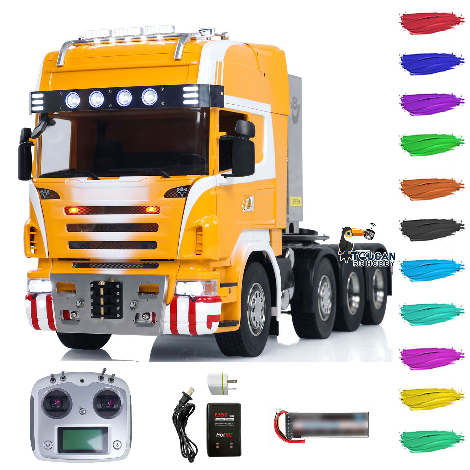 Toy 1/14 8x8 R620 RC Tractor T - огляд і ціна Running Gear Box