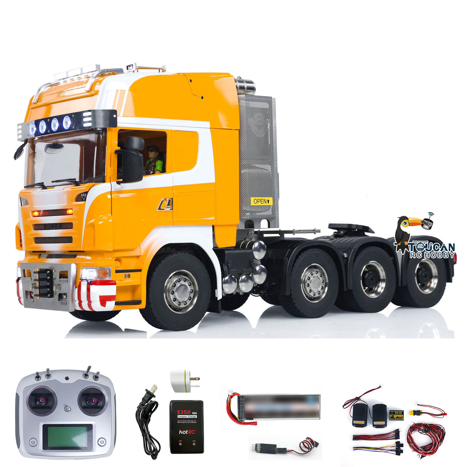 Toy 1/14 8x8 R620 RC Tractor T - огляд і ціна Running Gear Box